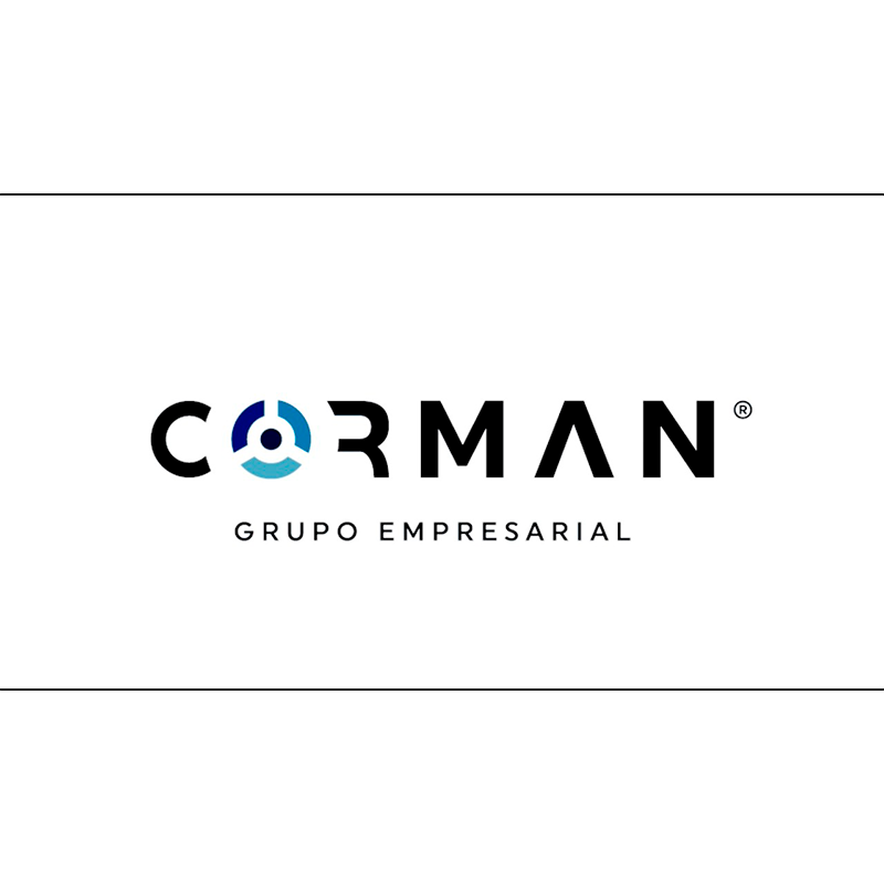 Logotipo de Corman, empresa que forma parte de las operaciones de Grupo Cesco