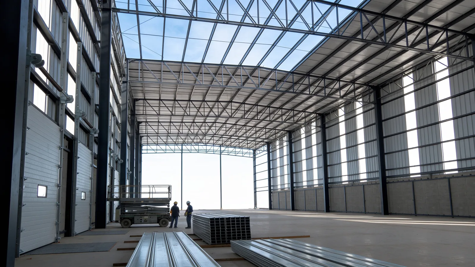 Nave industrial en construccion, proximo desarrollo 2027